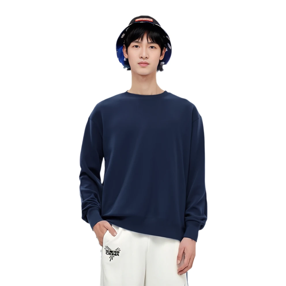 商品[国内直发] Burberry|博柏利 战马刺绣标圆领套头卫衣 男款 深蓝色 39323271,价格¥1639,第6张图片详细描述