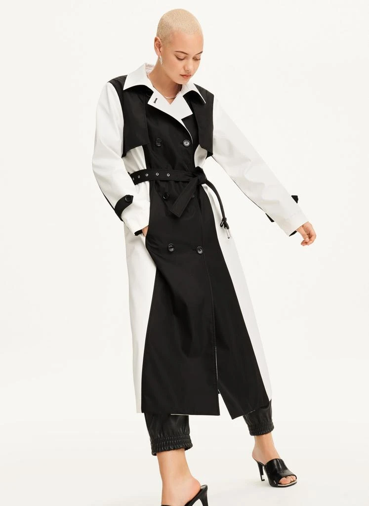 商品DKNY|Colorblock Crinkle Trench,价格¥1252,第1张图片