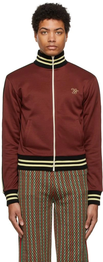 商品WALES BONNER|Burgundy Studio Track Jacket,价格¥1290,第1张图片