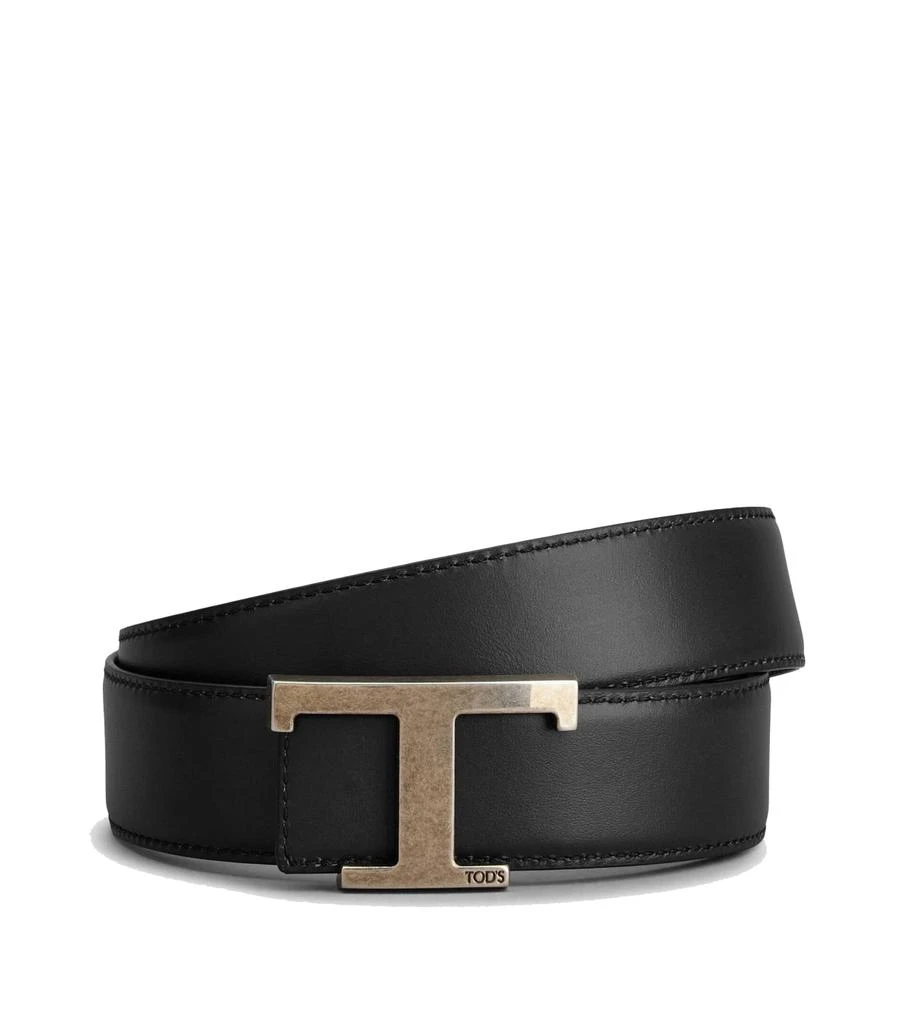 商品Tod's|Tod's Cintura Reversibile T Timeless In Pelle Marrone/nero Xcmcqr55100okb4697,价格¥3202,第2张图片详细描述