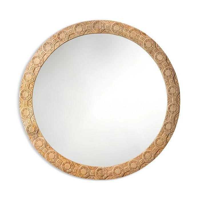 商品Jamie Young|Relief Wood Carved Round Mirror,价格¥6100,第1张图片