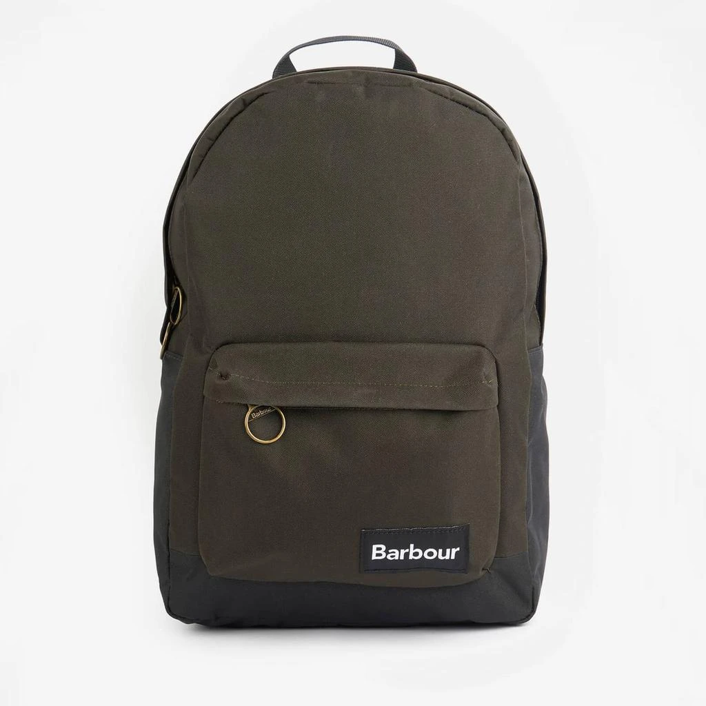 商品Barbour|Barbour Heritage Men's Highfield Canvas Backpack - Navy/Olive,价格¥521,第1张图片