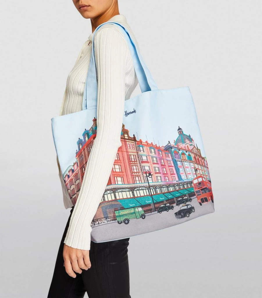 商品Harrods|Colourful Harrods Tote Bag,价格¥466,第5张图片详细描述