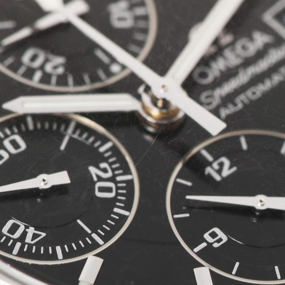 Omega Black Stainless Steel Speedmaster Date 3513.50 Automatic Men's Wristwatch 39 mm商品第9张图片规格展示