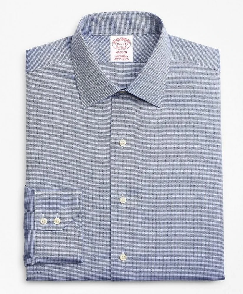 商品Brooks Brothers|Madison Relaxed-Fit Dress Shirt, Non-Iron Check,价格¥314,第4张图片详细描述