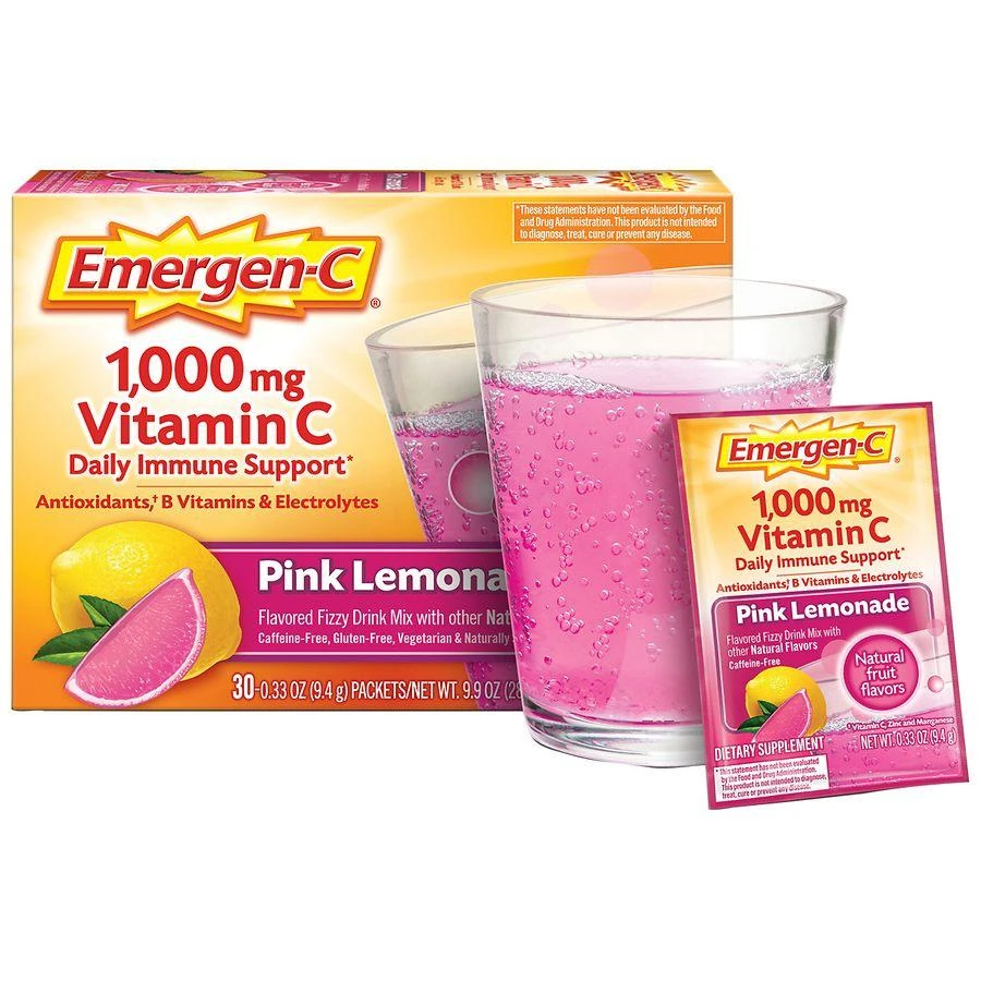 商品Emergen-C|Daily Immune Support Drink with 1000 mg Vitamin C, Antioxidants, & B Vitamins,价格¥142,第5张图片详细描述