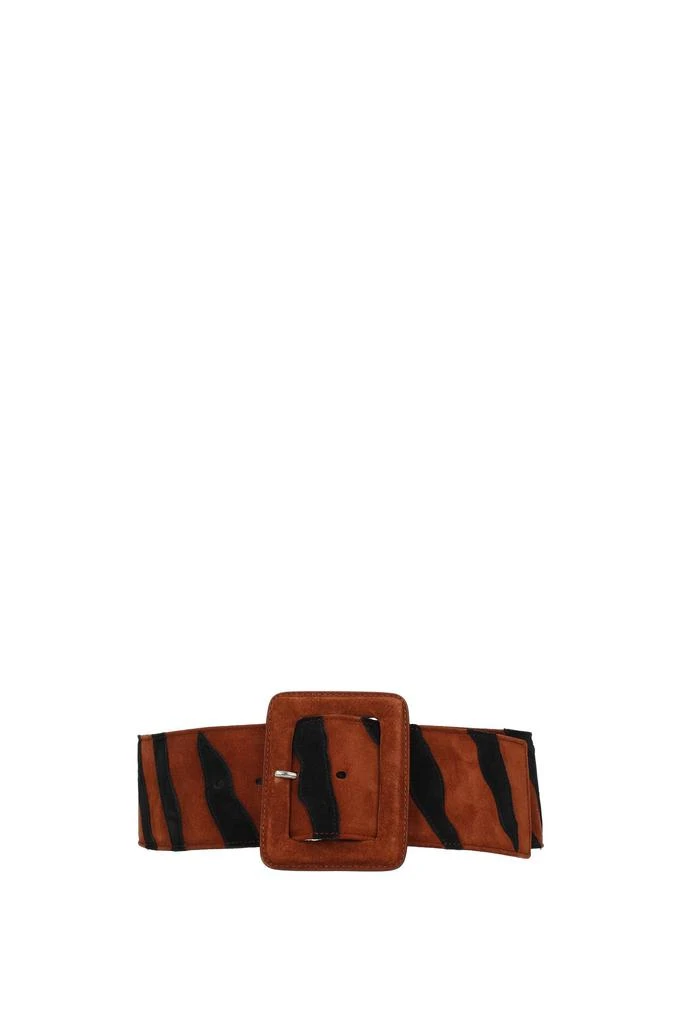 商品Yves Saint Laurent|High-waist belts Suede Brown,价格¥1822,第1张图片