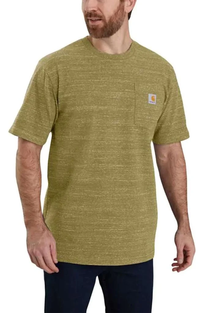 商品Carhartt|(K87) Workwear Pocket T-Shirt - True Olive Snow Heather ,价格¥58,第1张图片