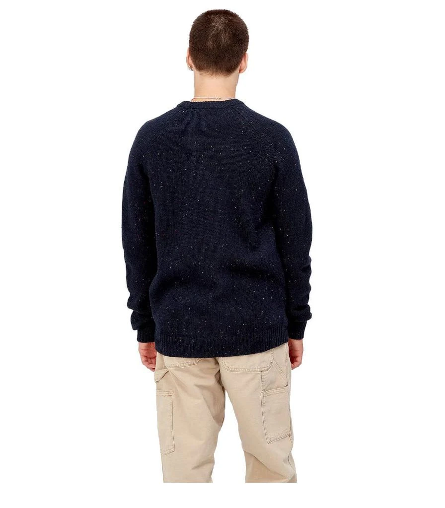 商品Carhartt|Carhartt Wip Anglistic Dark Navy Crewneck Jumper,价格¥1102,第4张图片详细描述