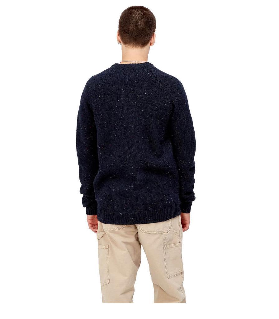 商品Carhartt|Carhartt Wip Anglistic Dark Navy Crewneck Jumper,价格¥961,第6张图片详细描述