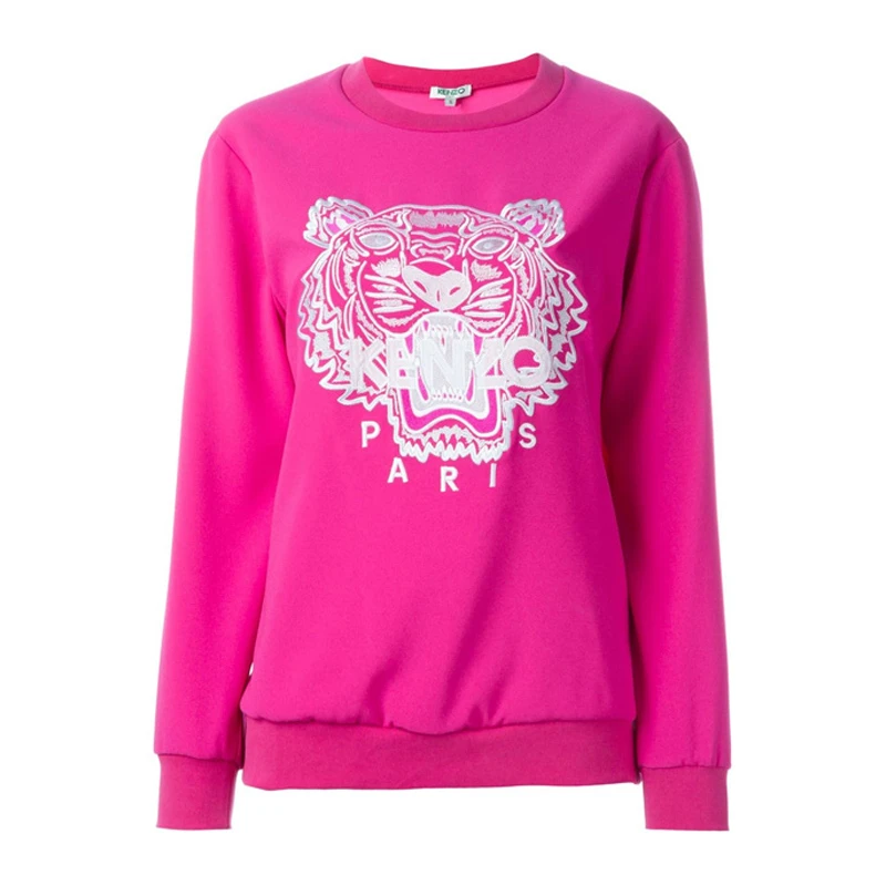 商品[国内直发] Kenzo|Kenzo 高田贤三 女士粉色虎头卫衣 F652TO1355AC26,价格¥741,第1张图片