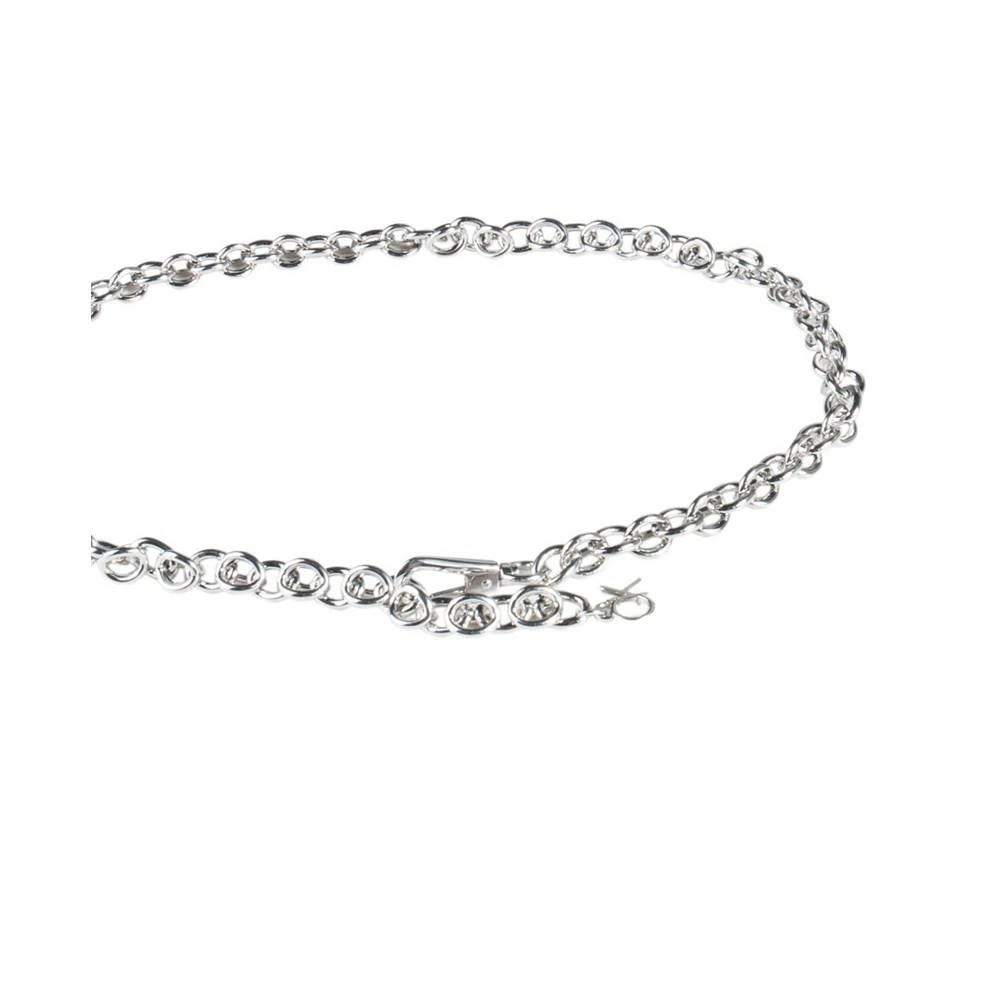商品Calvin Klein|Women's Silver-Tone Chain Belt with Hanging Logo Charm,价格¥270,第2张图片详细描述