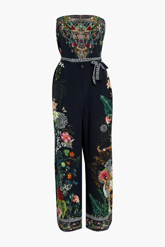 商品Camilla|Strapless crystal-embellished printed silk crepe de chine jumpsuit,价格¥2372,第5张图片详细描述