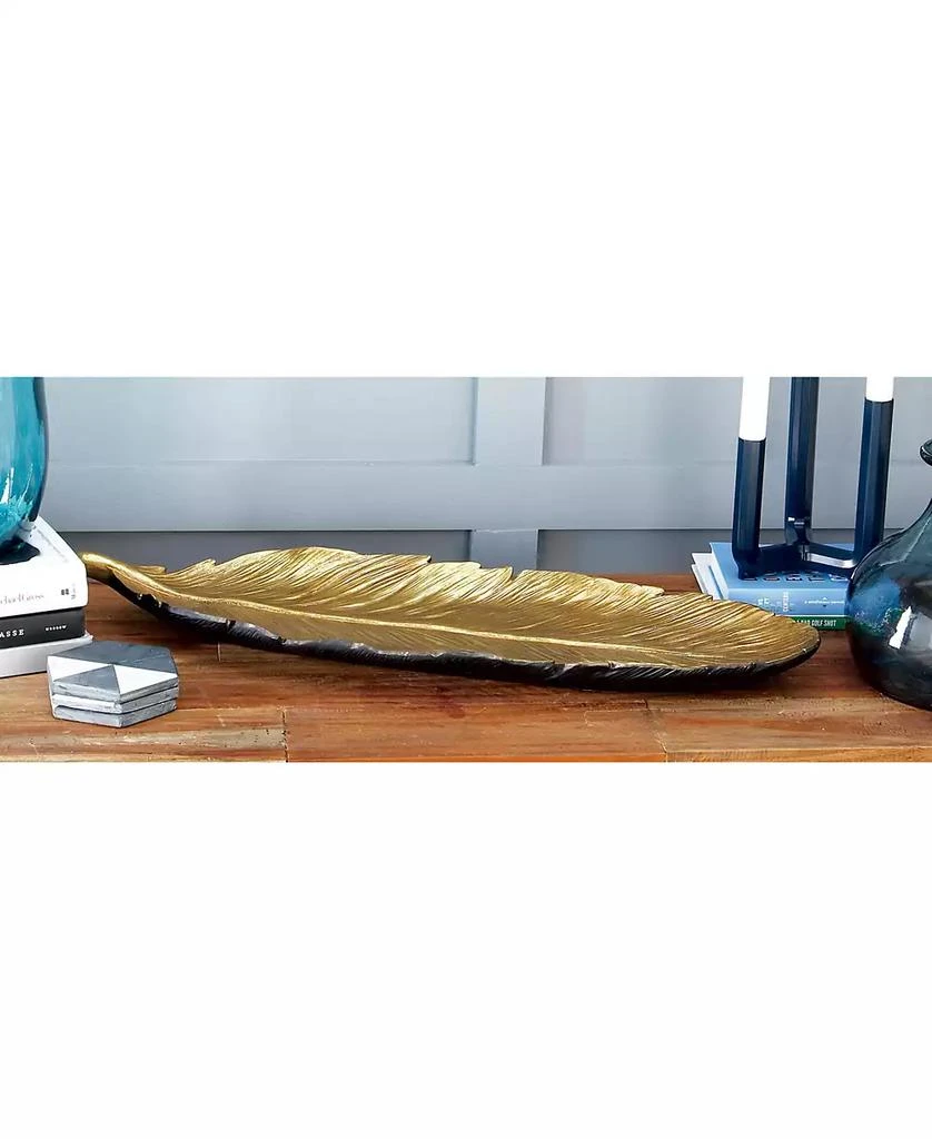 Polystone Glam Abstract Decorative Bowl, 26" x 9" x 2" 商品