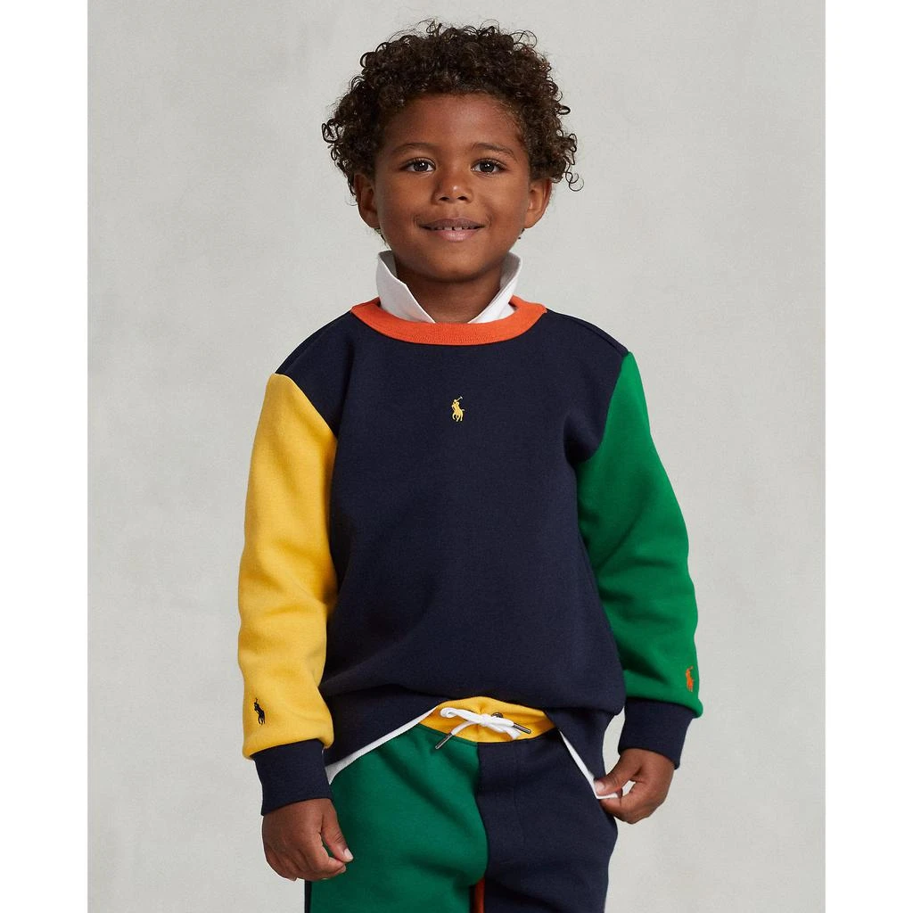 商品Ralph Lauren|Color-Blocked Double-Knit Sweatshirt (Little Kids),价格¥263,第3张图片详细描述