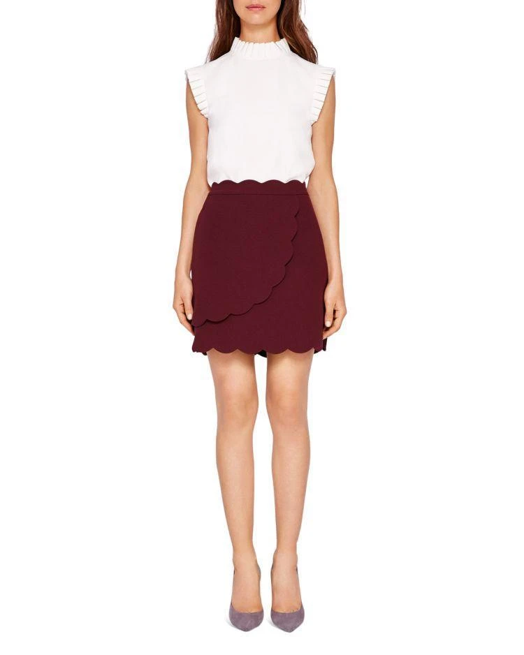 商品Ted Baker London|Nelliye Scalloped Mini Skirt,价格¥780,第3张图片详细描述