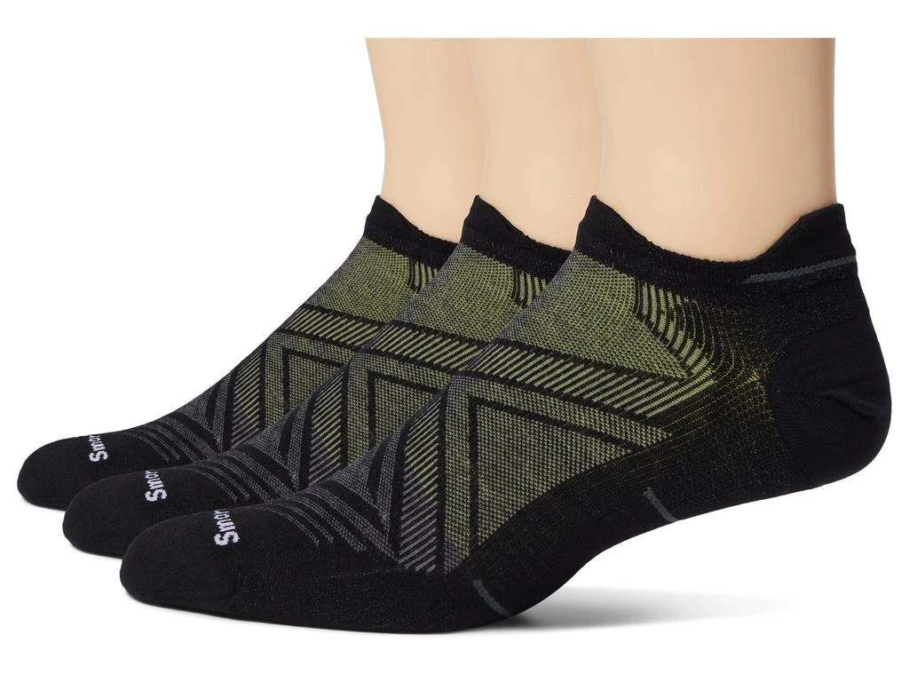 商品SmartWool|Run Zero Cushion Low Ankle Socks 3-Pack,价格¥394,第1张图片