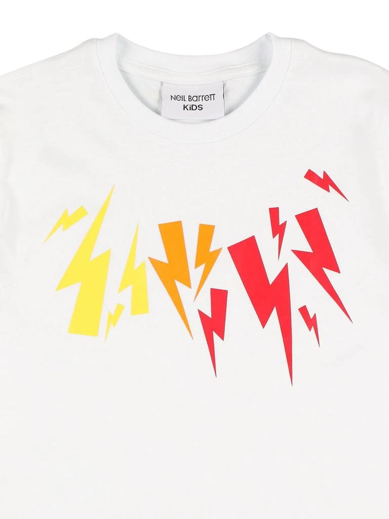商品Neil Barrett|Thunder Print Cotton Jersey T-shirt,价格¥351,第1张图片详细描述