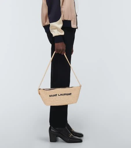 商品Yves Saint Laurent|酒椰叶纤维单肩包,价格¥11419,第3张图片详细描述