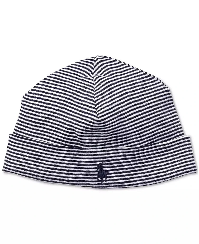 商品Ralph Lauren|Baby Boys Striped Soft Cotton Hat,价格¥146,第1张图片