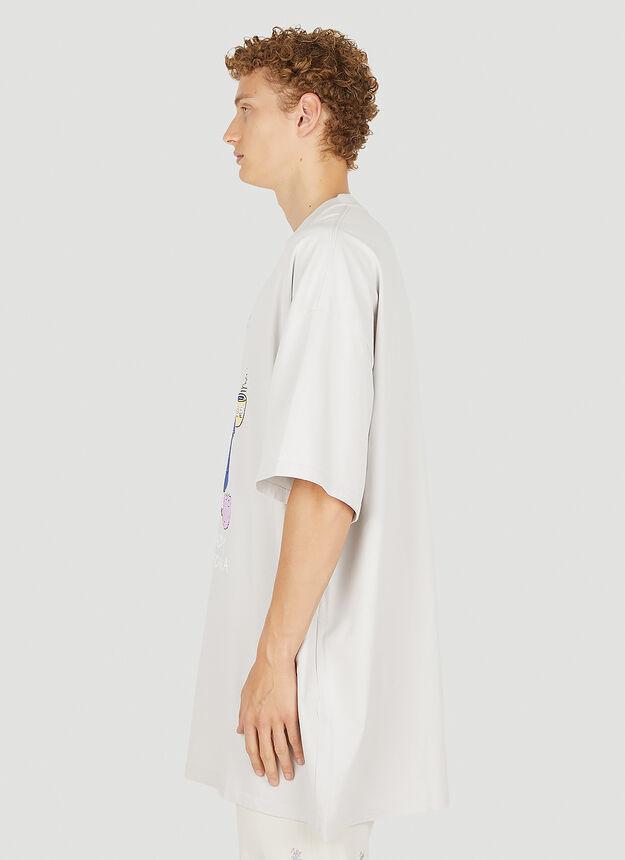 商品Martine Rose|Supersize Graphic T-Shirt in White,价格¥1338,第5张图片详细描述
