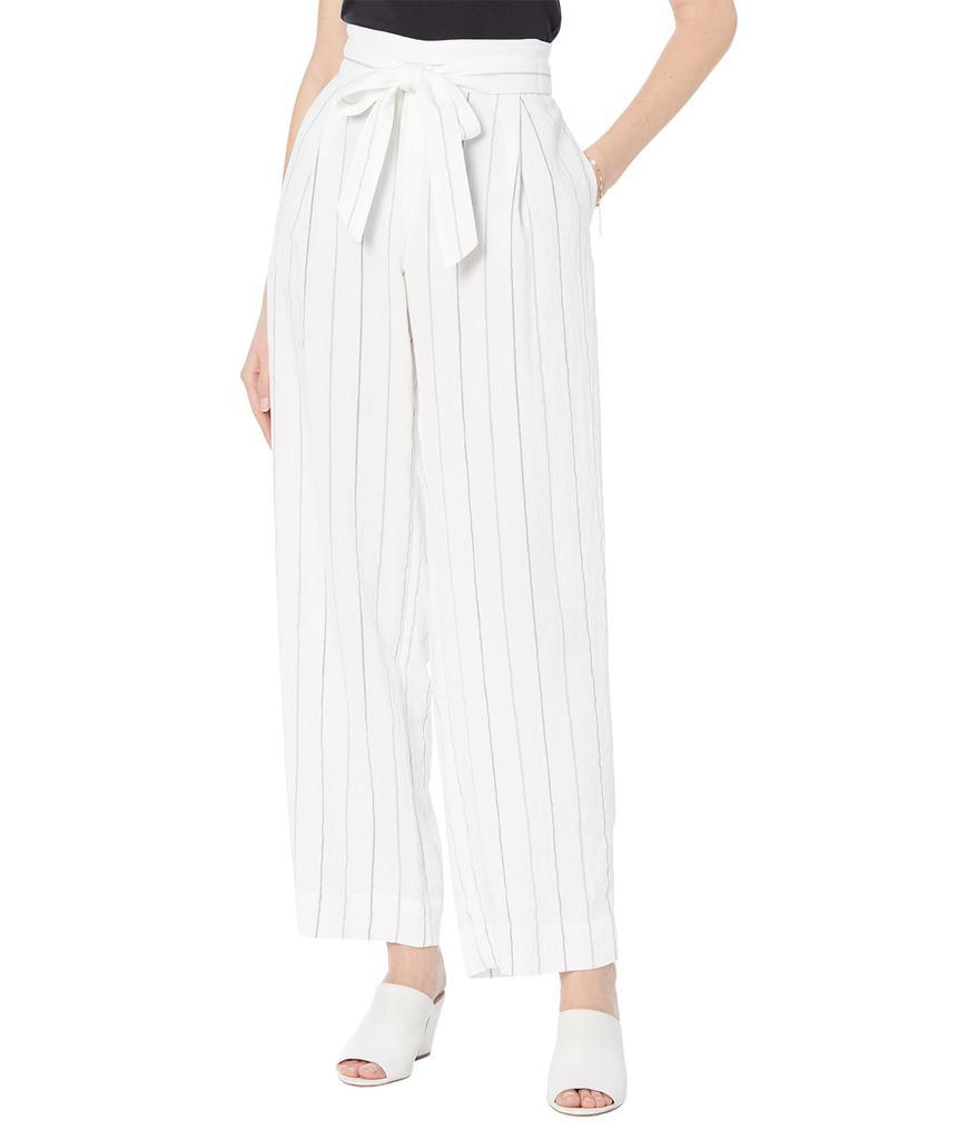 商品Vince|Soft Stripe Belted Pull-On Pants,价格¥1350,第1张图片