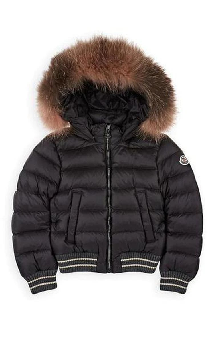 商品Moncler|Kids' Arabel Fur-Trimmed Down Bomber Coat,价格¥4952,第1张图片