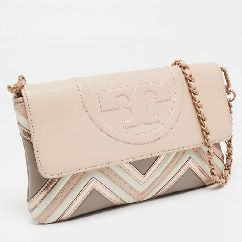 商品[二手商品] Tory Burch|Tory Burch Multicolor Leather Fleming Geo Shoulder Bag,价格¥2243,第3张图片详细描述