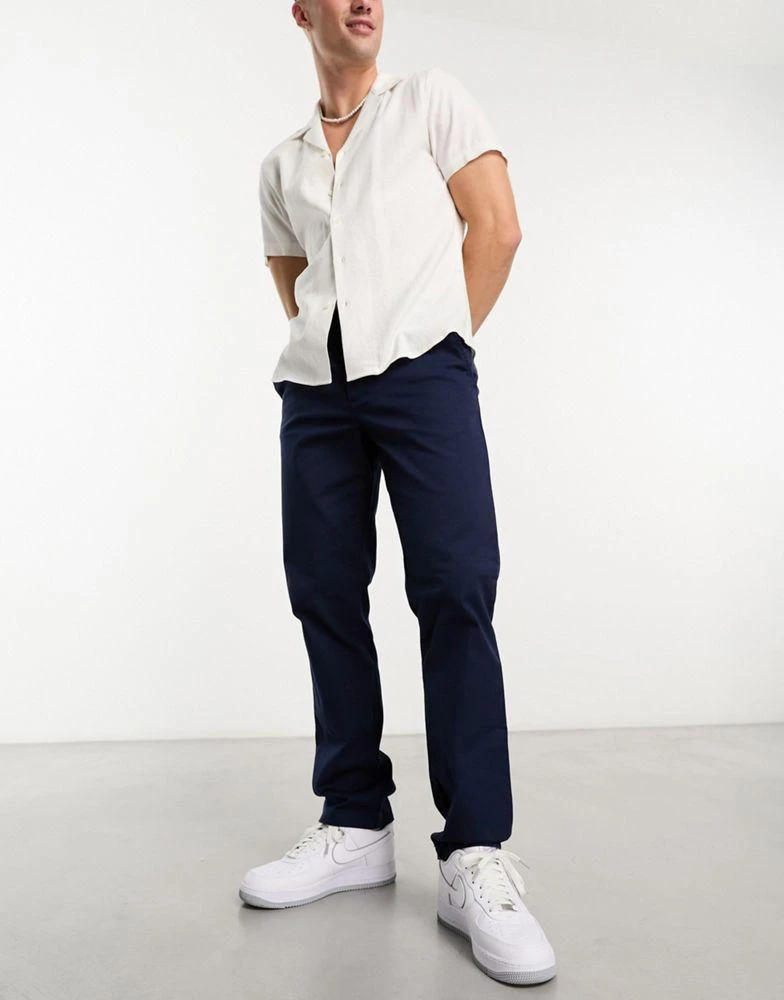 商品ASOS|ASOS DESIGN slim chinos in navy,价格¥244,第4张图片详细描述