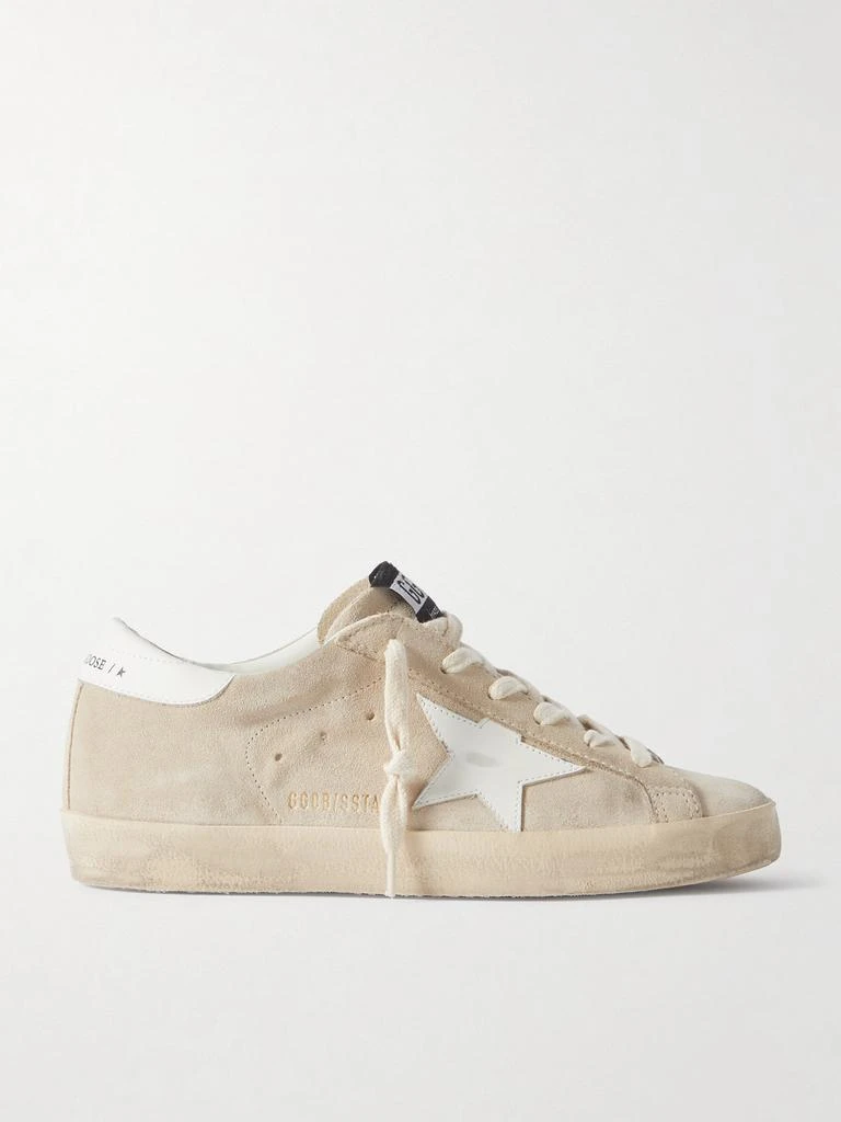 商品Golden Goose|Super-star 皮革边饰绒面革运动鞋  - IT35,价格¥4506,第1张图片