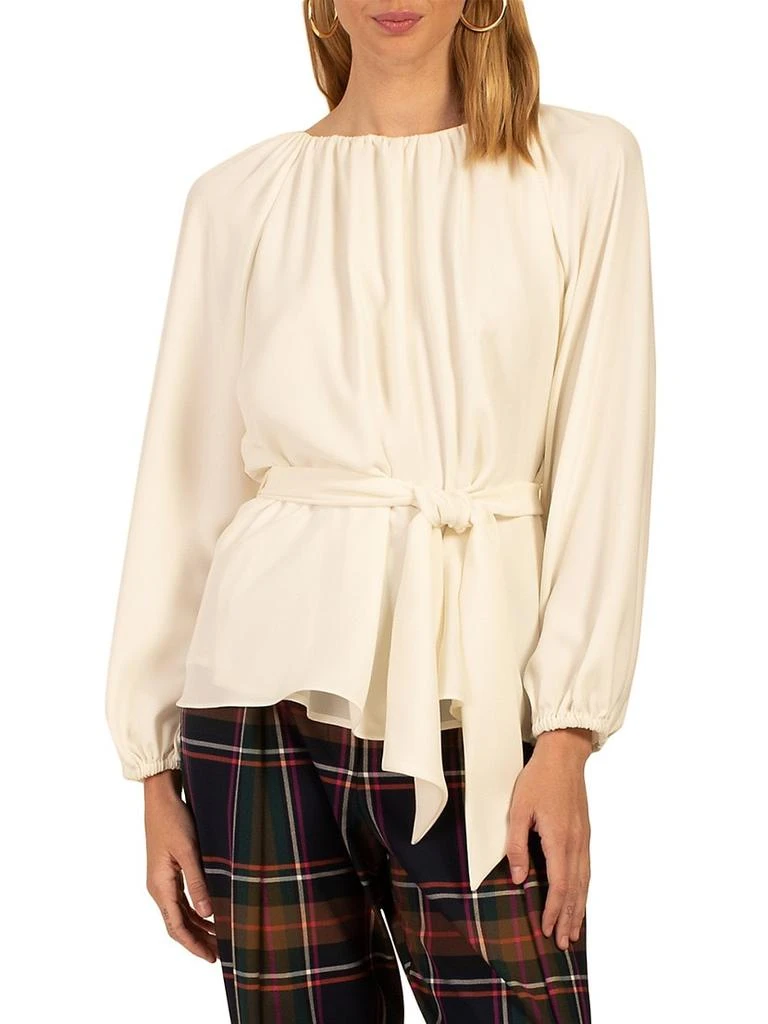 商品Trina Turk|Sana Gathered Georgette Top,价格¥555,第1张图片