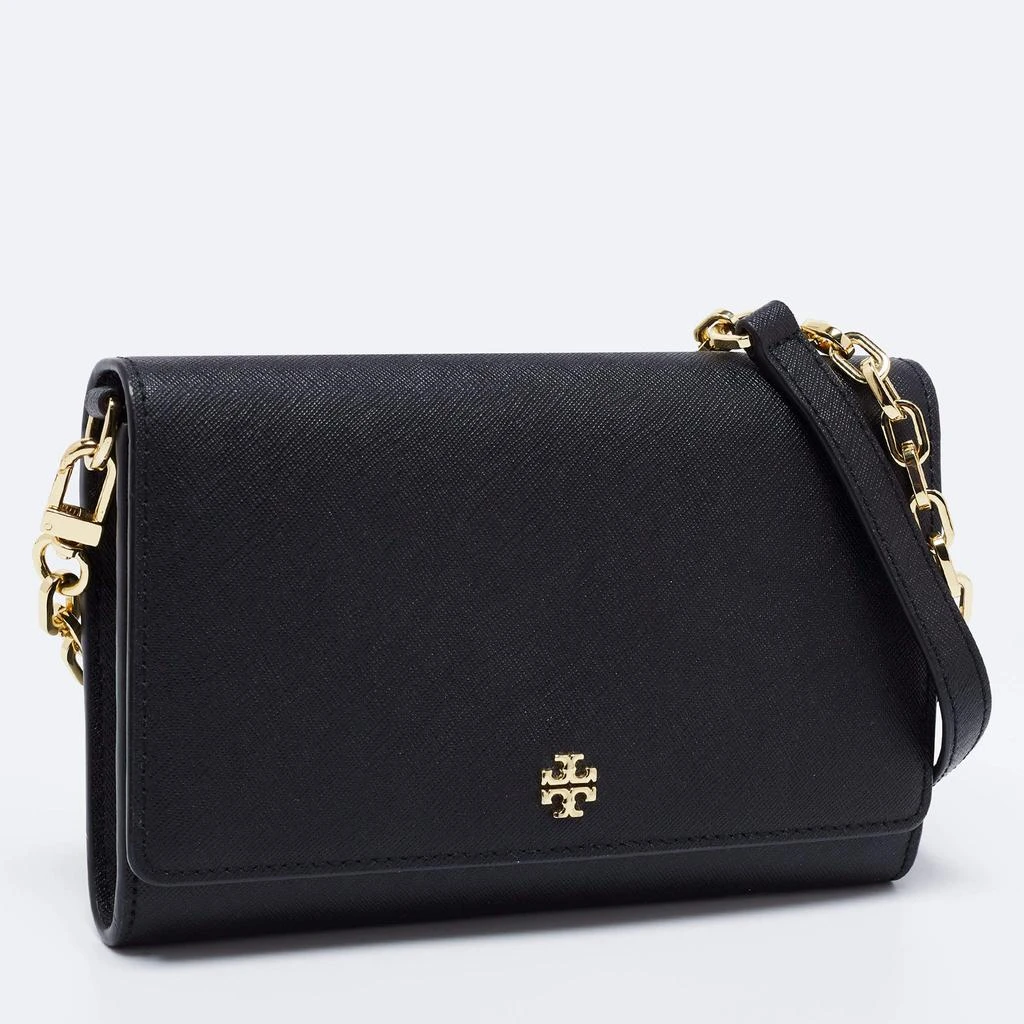 商品[二手商品] Tory Burch|Tory Burch Black Leather Robinson Wallet On Chain,价格¥1512,第3张图片详细描述