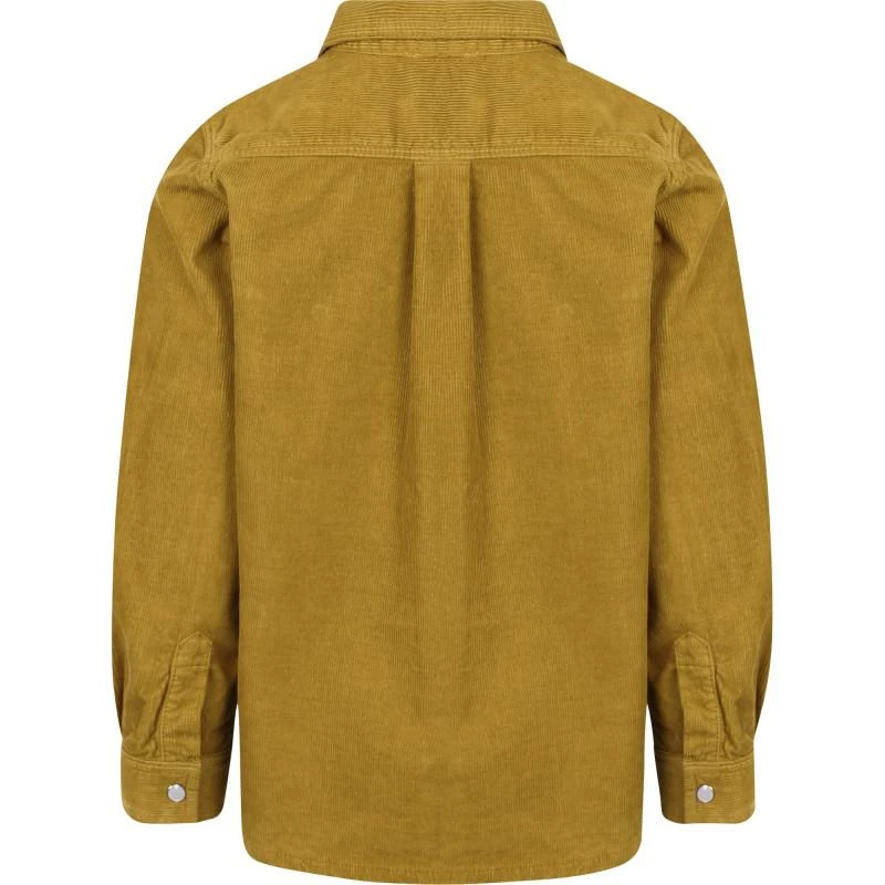 商品Bonpoint|Berlin corduroy shirt camel with logo patch on the front,价格¥1174,第2张图片详细描述