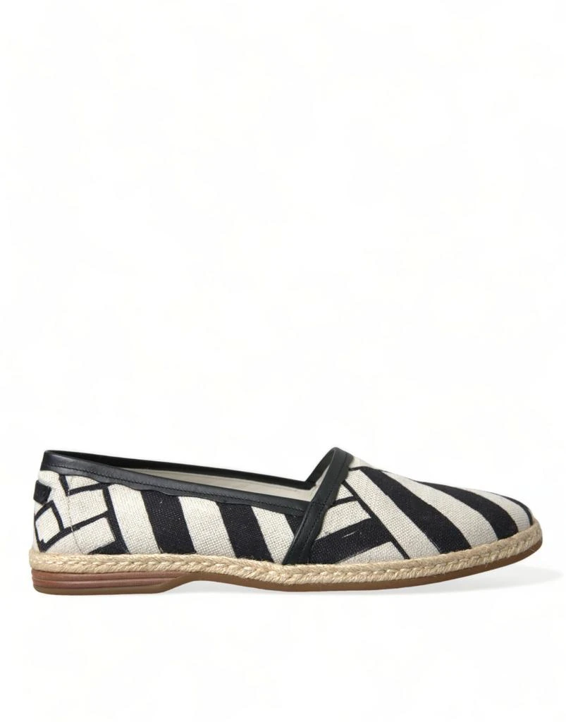 商品Dolce & Gabbana|Chic Striped Canvas Men's Espadrilles,价格¥2892,第1张图片