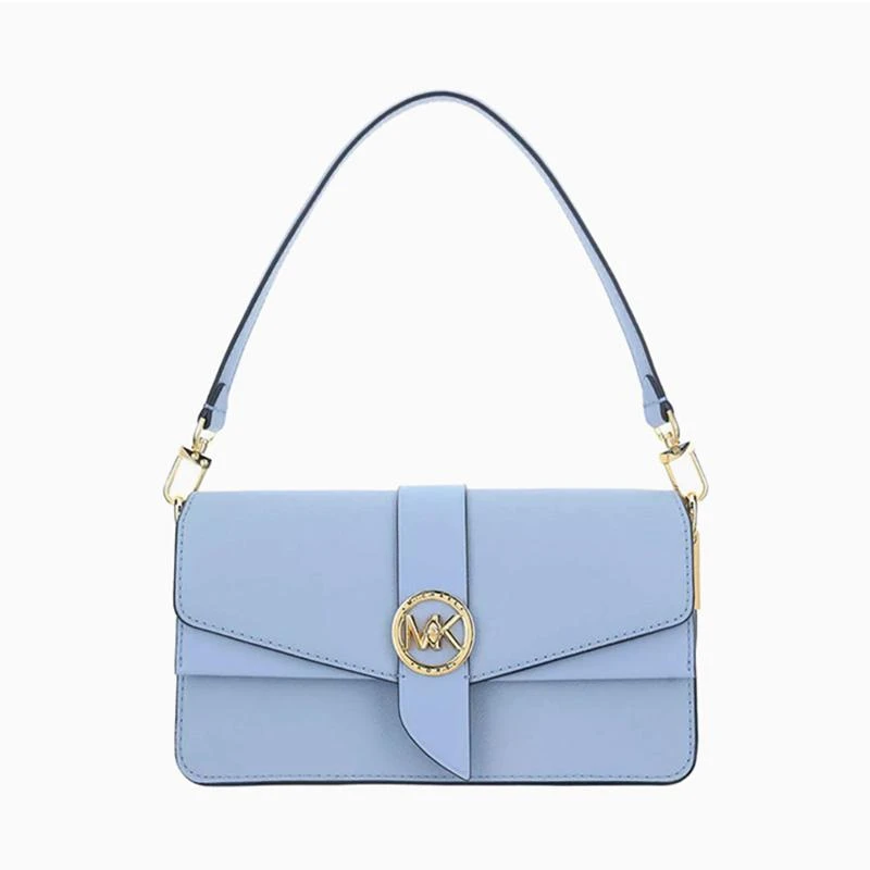 商品[国内直发] Michael Kors|MK 女包 迈克·科尔斯（MICHAEL KORS）皮质蓝色手提单肩斜挎包 30H1GGRL2L PALE BLUE,价格¥1664,第1张图片