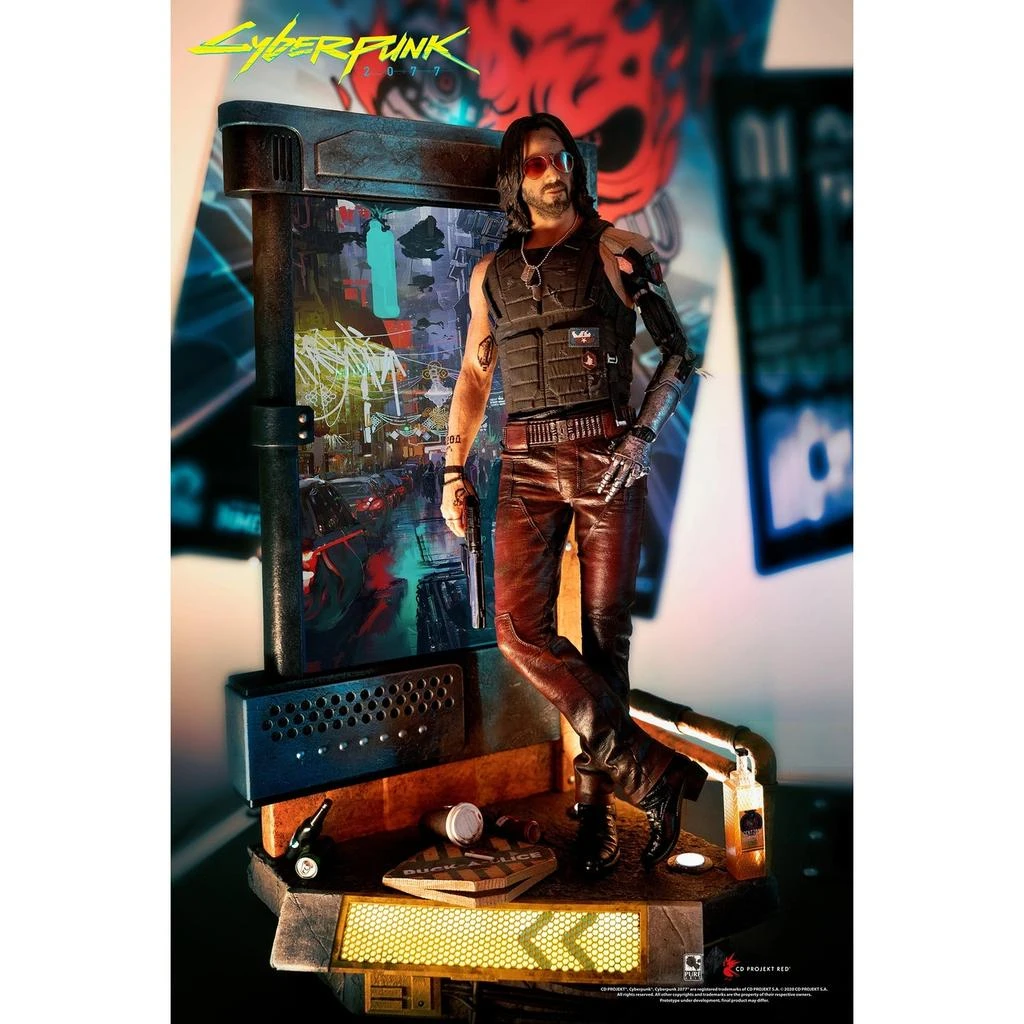 商品PureArts Cyberpunk 2077 Johnny Silverhand 1/4 Scale Statue,价格¥6974,第1张图片