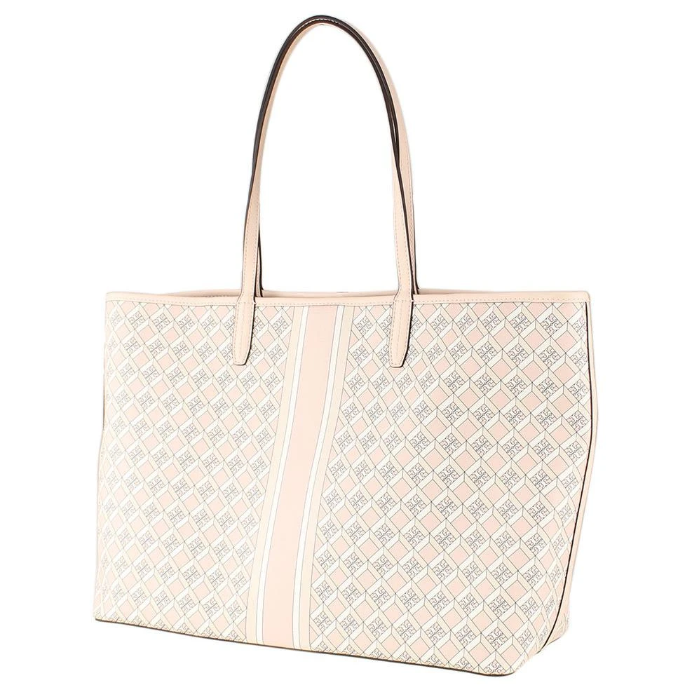 商品[国内直发] Tory Burch|汤丽柏琦 TB Perry 菱格老花通勤大容量 涂层帆布 托特包Tote包购物袋单肩手提包 大号 女款 粉色拼色,价格¥2266,第4张图片详细描述
