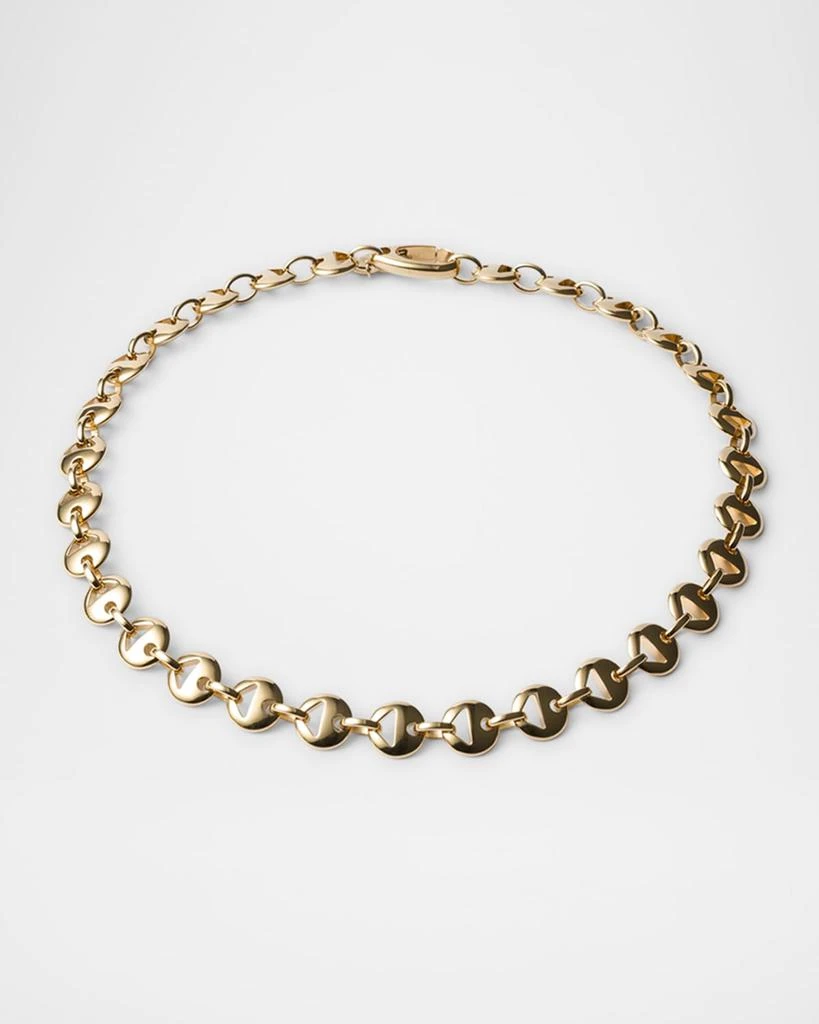 商品Prada|Triangle Cutout Chain Necklace,价格¥11630,第1张图片详细描述