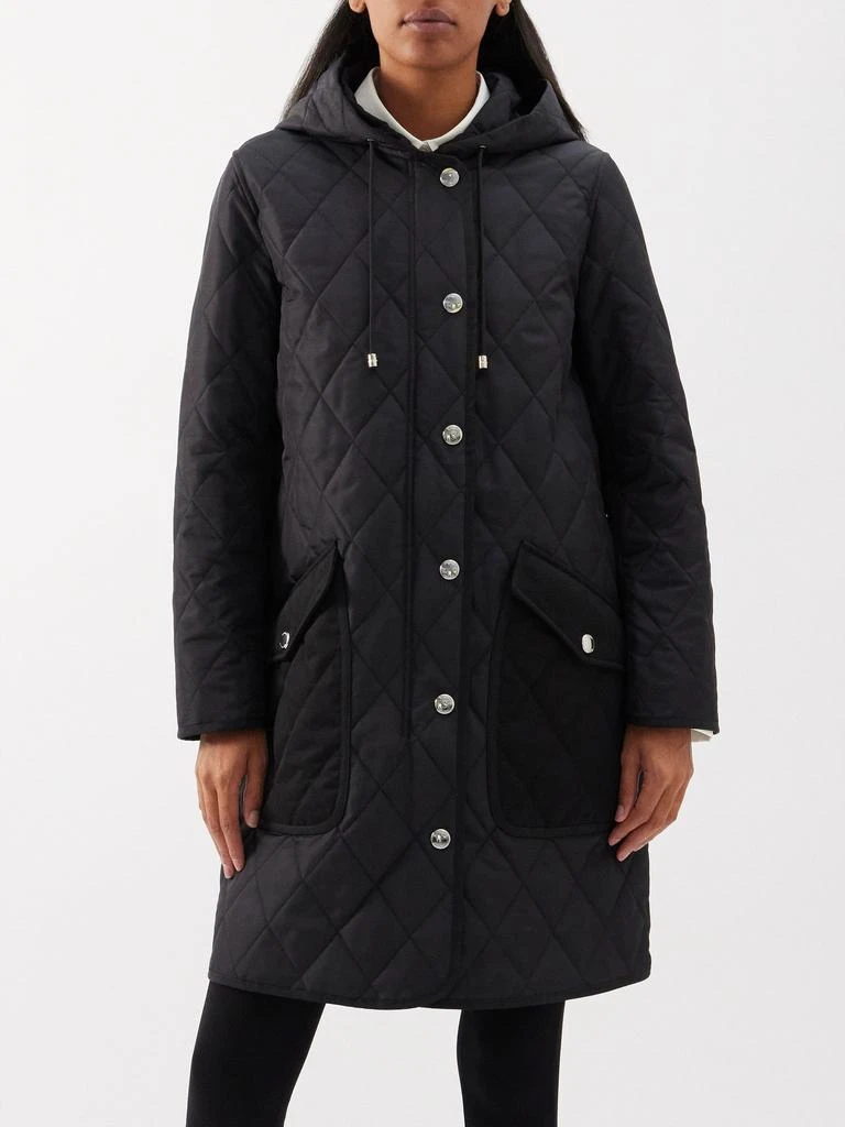 商品Burberry|Roxby quilted nylon-canvas coat,价格¥14367,第1张图片