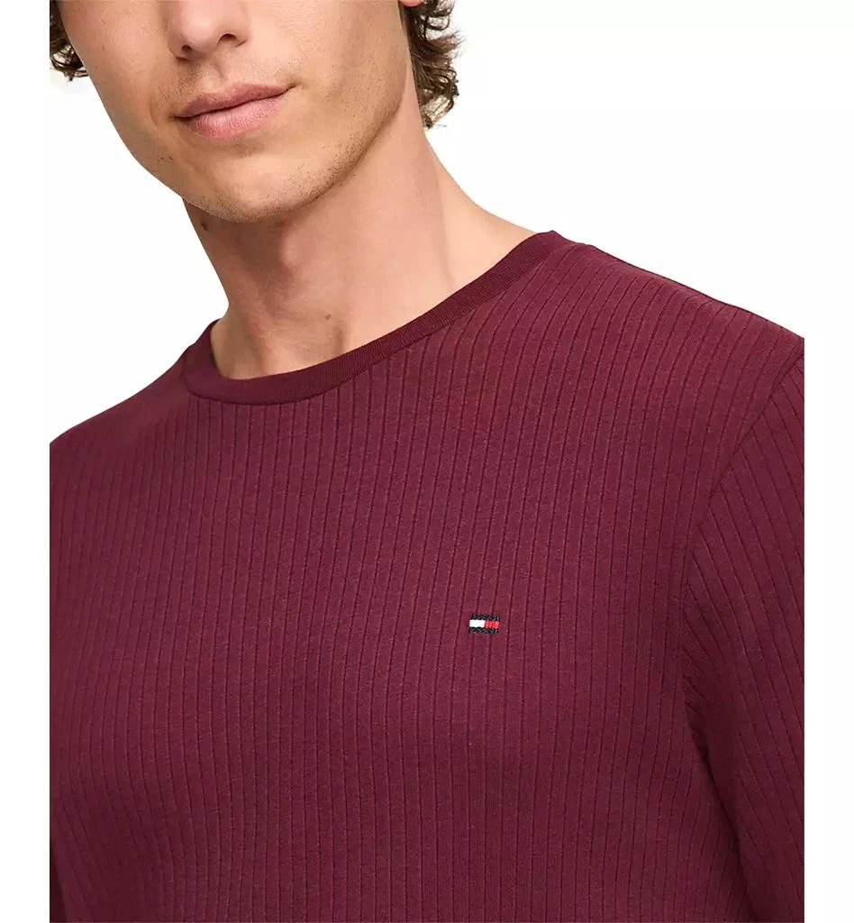 商品Tommy Hilfiger|Men's Ribbed Long-Sleeve Pajama Shirt,价格¥118,第3张图片详细描述