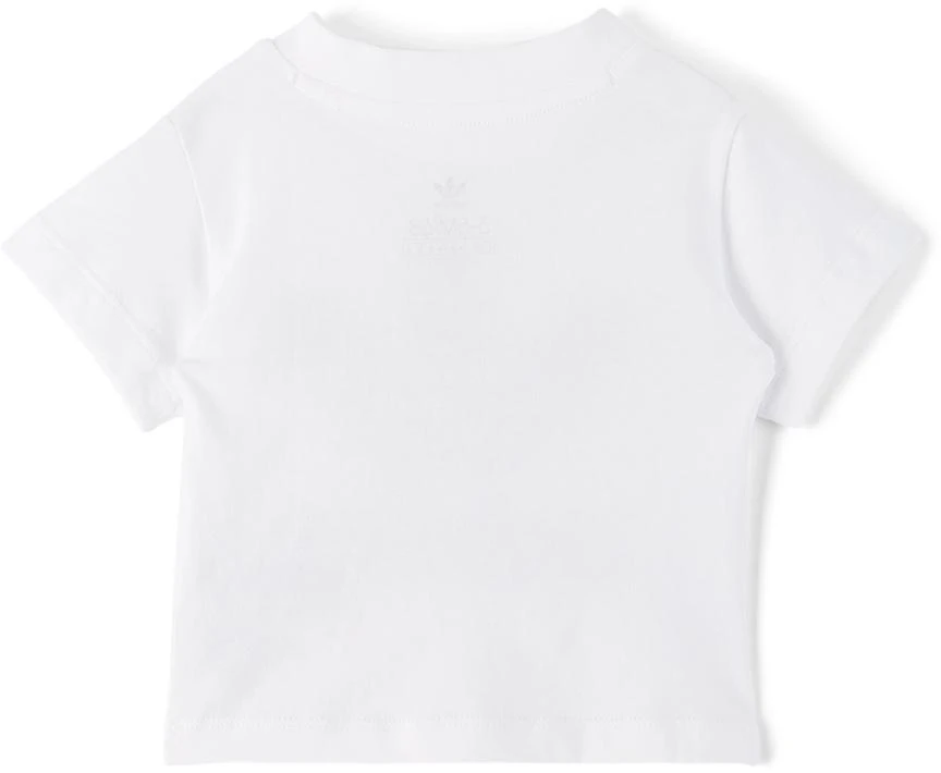 adidas Kids Baby White & Black Trefoil T-Shirt & Shorts Set 3