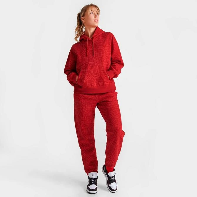 商品Jordan|Women's Jordan Flight Allover Print Hoodie,价格¥226,第2张图片详细描述