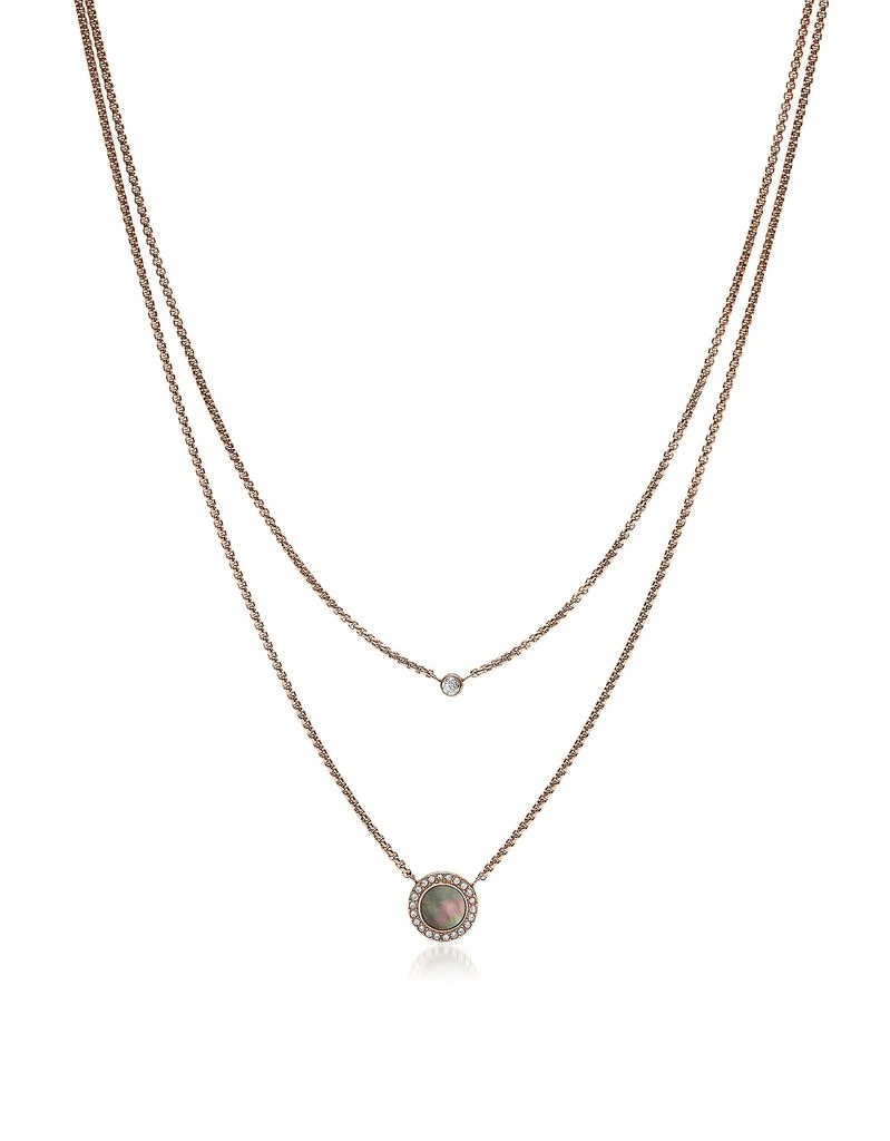 商品Fossil|双层珍珠母女式项链,价格¥432,第1张图片
