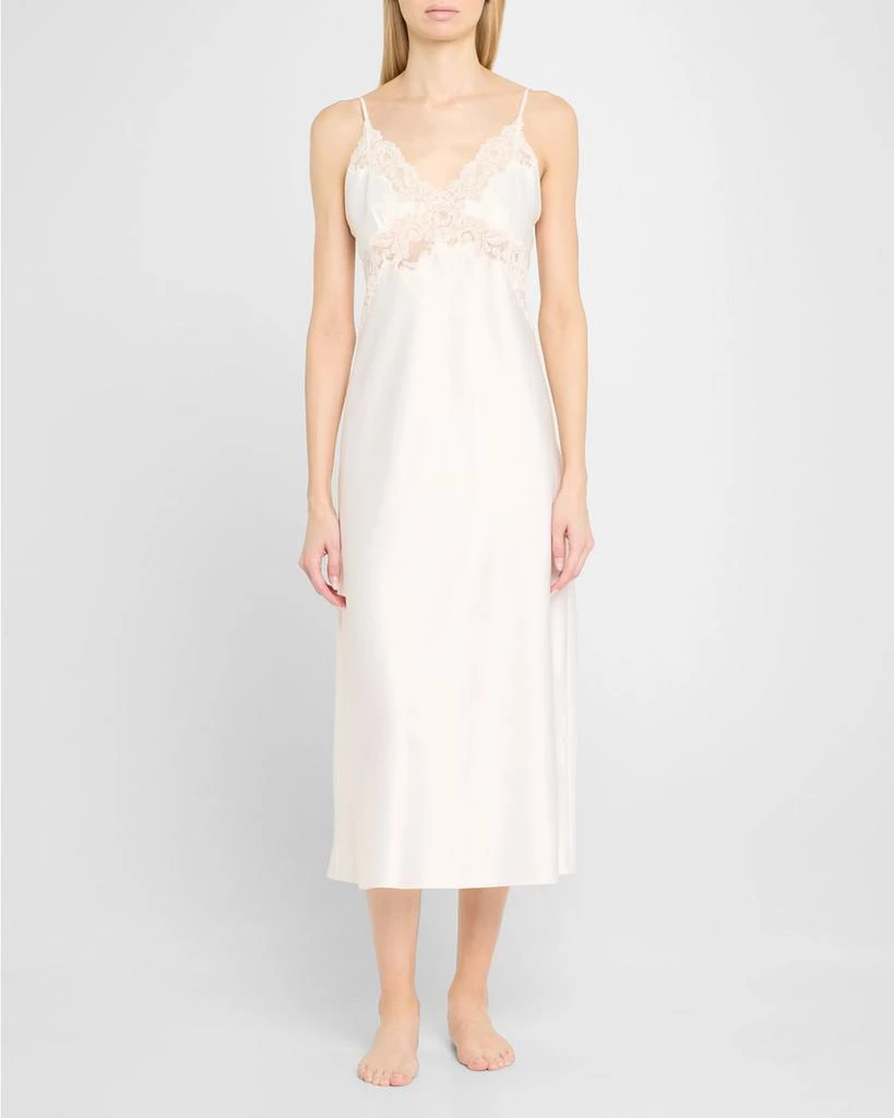 商品Natori|Peony Glamour Lace-Trim Nightgown,价格¥1663,第2张图片详细描述