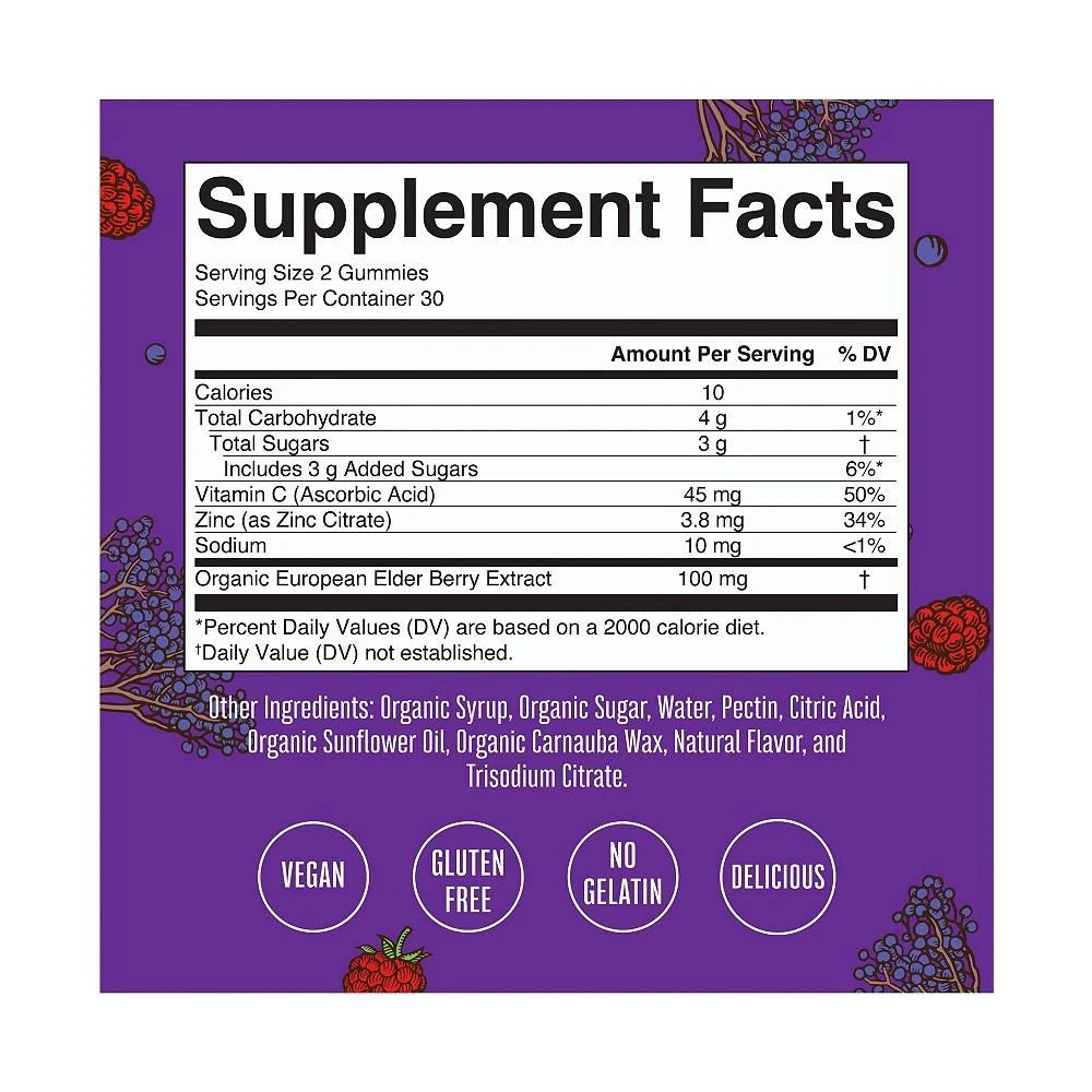 商品MaryRuth Organics|Kids Immunity Gummies, Mixed Berry, Org, 60 ct,价格¥224,第3张图片详细描述