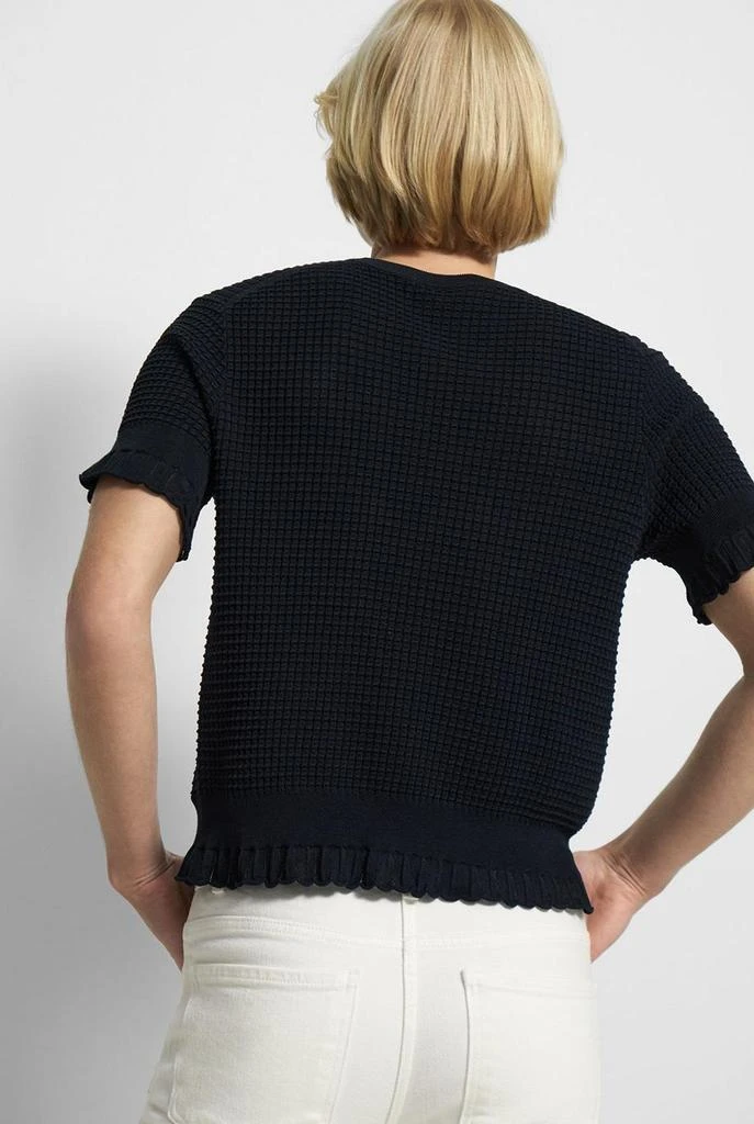 商品Theory|Short-sleeve sweater in cotton blend,价格¥2878,第3张图片详细描述