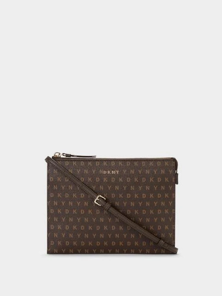 商品DKNY|        
                Coated Logo Flat Top Zip Crossbody
                ,价格¥748,第1张图片