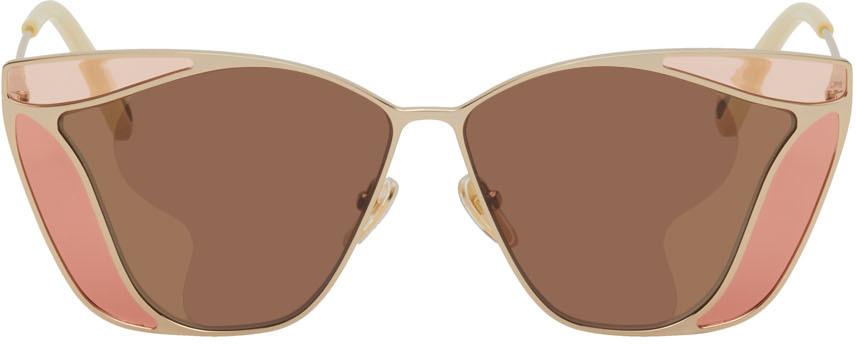 Gold Gemma Sunglasses商品第1张图片规格展示
