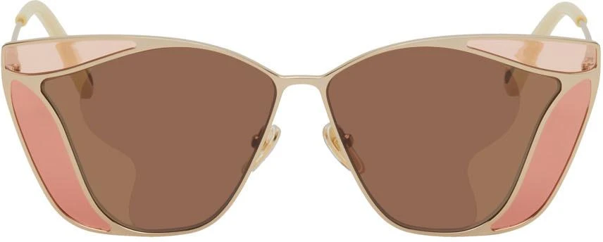 商品Chloé|Gold Gemma Sunglasses,价格¥3807,第1张图片