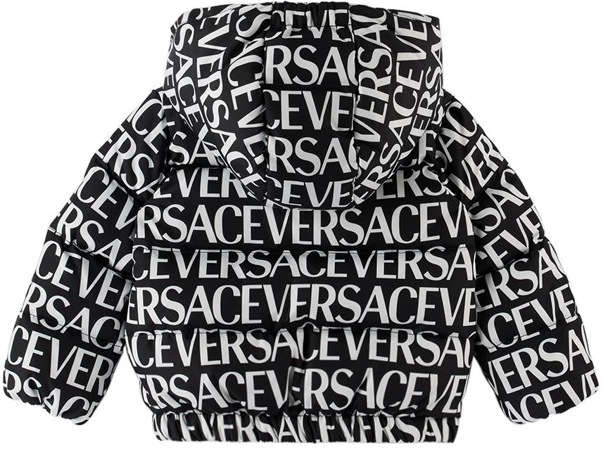 商品Versace|Baby Black Allover Down Jacket,价格¥2563,第2张图片详细描述